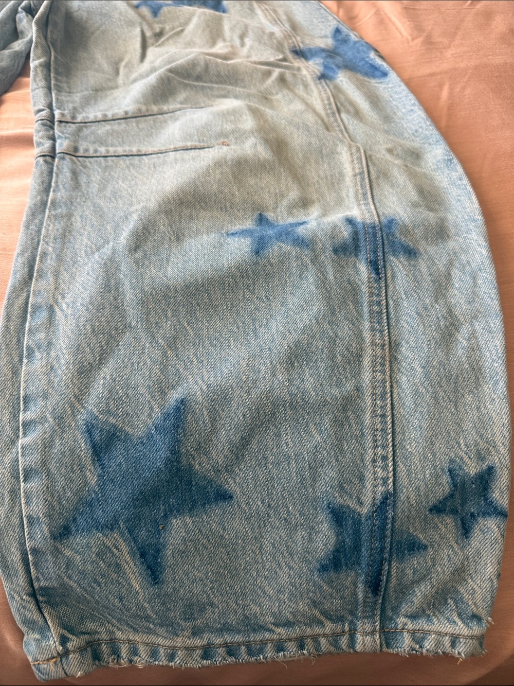 Free People We The Free Good Luck Shadow Star Barrel denim jeans - Picture 5 of 12